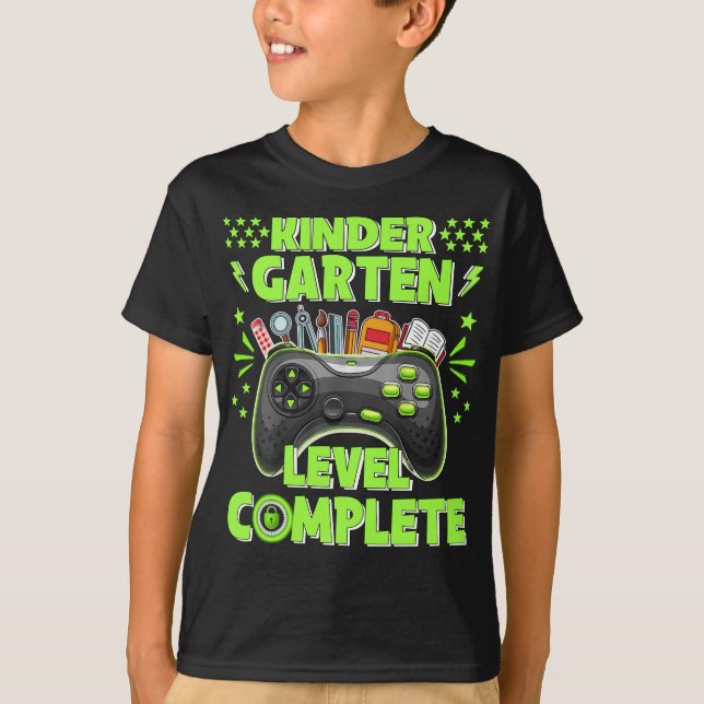 T-shirt Niveau Gardergarten Gamer Complet Classe De 2023 (Devant)