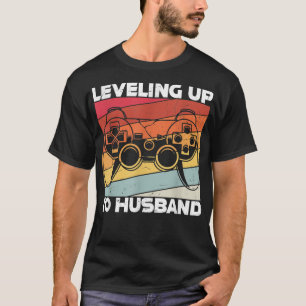 T-shirt Niveau Homme Élevé Au Mari Joueur Joueur De Jeux 