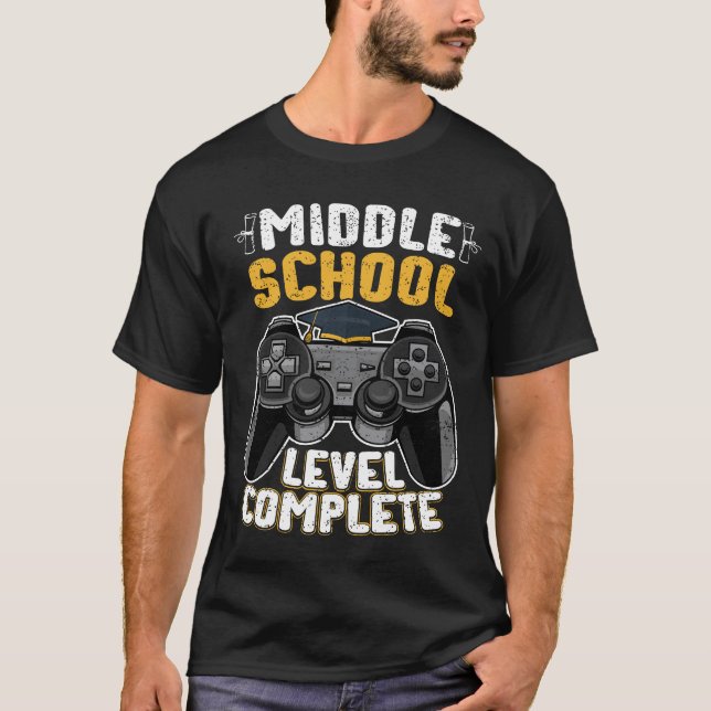 T-shirt Niveau intermédiaire Gamer complet (Devant)