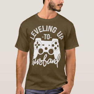 T-shirt Niveau Jusqu'Au Fiançailles Gamer De Gamer Maris