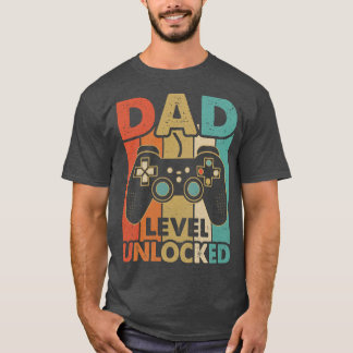 T-shirt Niveau Papa Faire-part Grossesse Déverrouillé Bien
