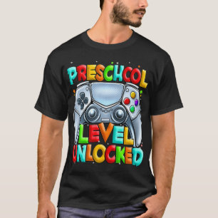 T-shirt Niveau pré-scolaire Joueur déverrouillé Retour à l