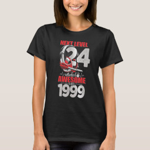 T-shirt Niveau suivant Déverrouillé Garçon de 24 ans 1999 