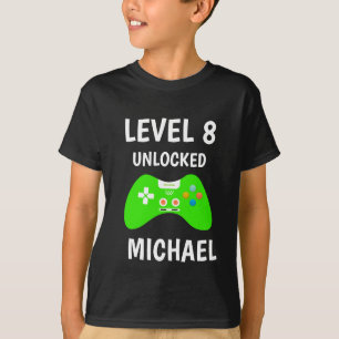 T-shirt Niveau Up Video Game Controller Anniversaire Enfan