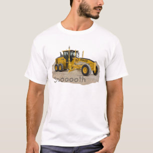 T-shirt Niveleuse de construction lisse