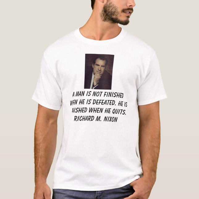 T-shirt Nixon, Richard, homme d'A n'est pas de finition (Devant)