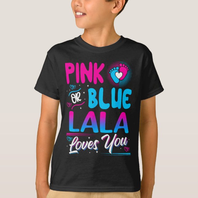 T-shirt Nk Or Blue Lala Loves You New Baby  (Devant)