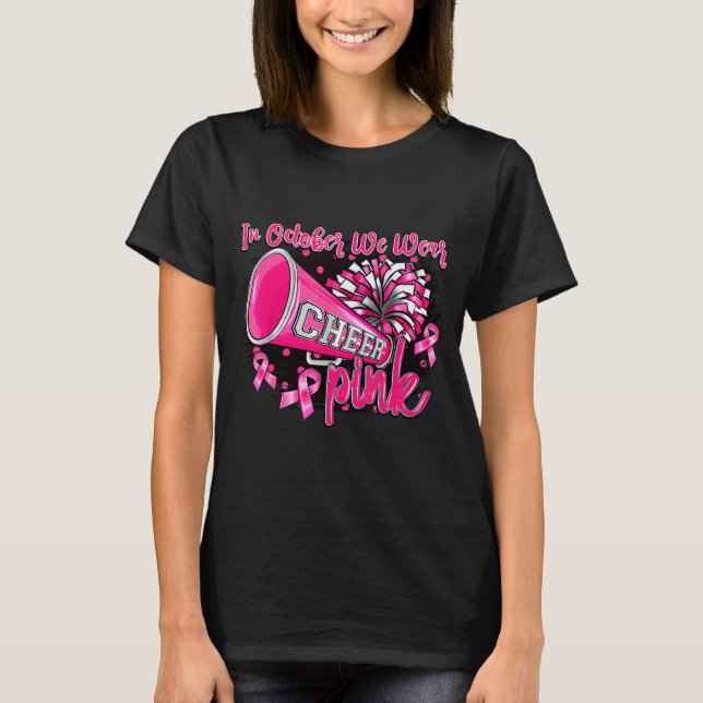 T-shirt Nk Out Football Cheer For The Breast Cancer Awaren (Devant)