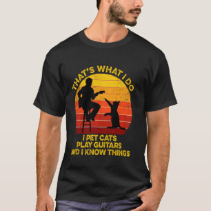 T-shirt Nn Retro Vintage C'Est Ce Que Je Fais Je Pet Chat 
