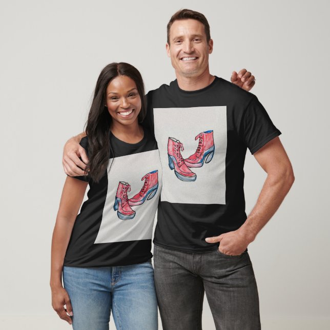 T-shirt No 01, Dessin À La Main De Chaussures Drôle Collec (Unisexe)