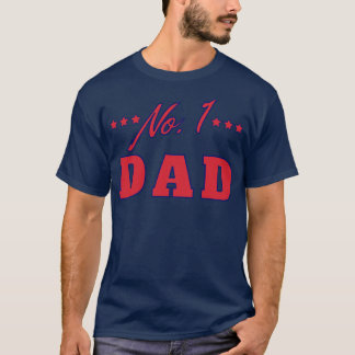 T-shirt No 1 Papa Drôle Papa Vie Citation 3