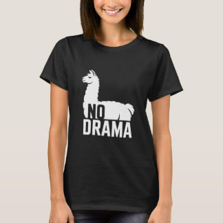 T-shirt No Drama Llama – Funny Llama Quote Cute Animal Hum