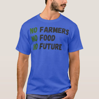 T-shirt No farmers, no food, no future, for passionate far