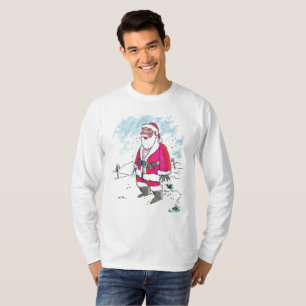 T-shirt No Ho-Ho-Ho hommes blanc chemise à manches longues