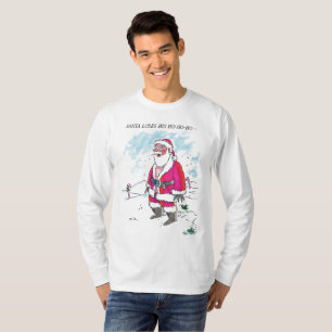 T-shirt No Ho-Ho-Ho w textos hommes blanc chemise à manche