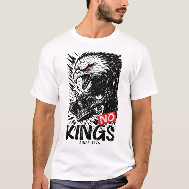 T-SHIRT NO KINGS  (Devant)
