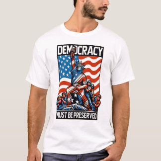 T-shirt "No Kings Save Democracy"