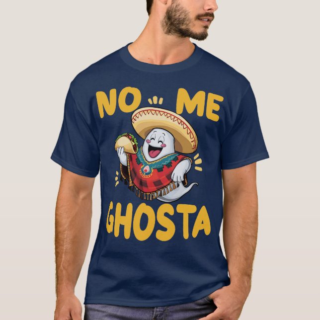 T-shirt no me ghosta halloween (Devant)