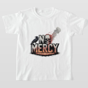 T-shirt "No Mercy - Skull & Raven Apocalypse Design"
