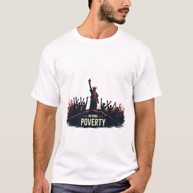 T-shirt No More Poverty (Devant)