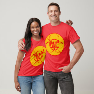 T-shirt No OGM Shirts Bio Hazard OGM Women's Organic Shirt