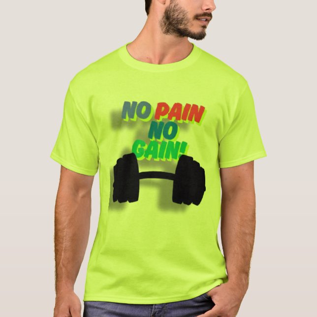 T-shirt no pain no gain (Devant)