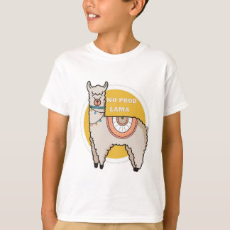 T-shirt No problem llama