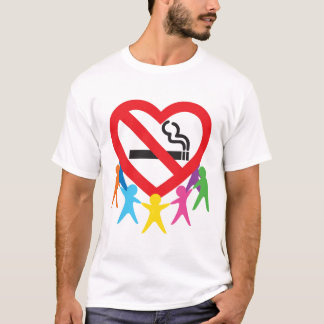 T-shirt No-smoking heart T