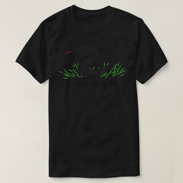 T-shirt No Step on Snek (Design devant)