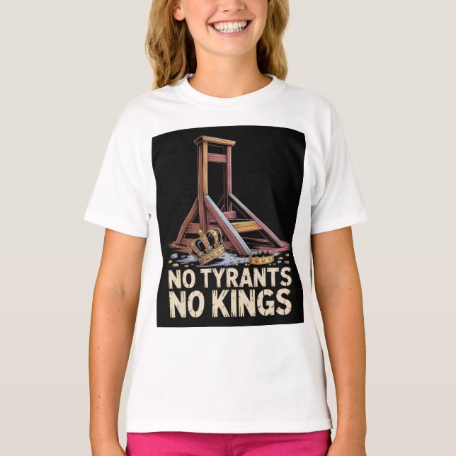 T-shirt No Tyrants No Kings (Devant)
