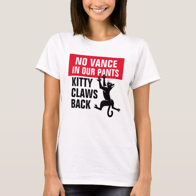 T-shirt No Vance in Our Pants Cat Lady Vote Kamala (Devant)
