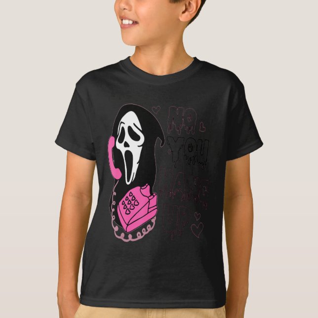 T-shirt No You Hang Up Funny Valentine  (Devant)