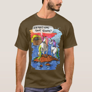 T-shirt Noah Guy Unicorn Noahs Ark Don Pour Filles Et