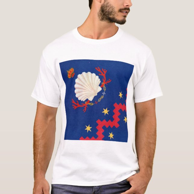 T-shirt Nobile Contrada del Nicchio (Coquillage) Palio (Devant)