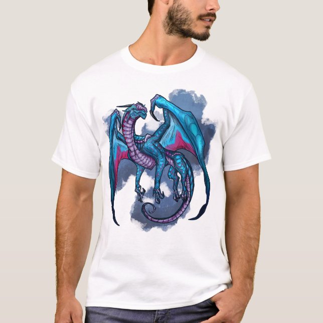 T-shirt Noble Flying Blue Dragon (Devant)
