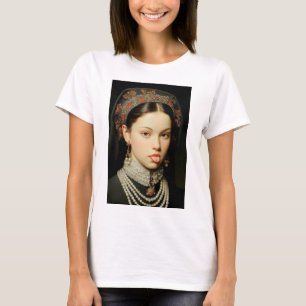 T-shirt Noblewoman de la Renaissance impertinente tirant l