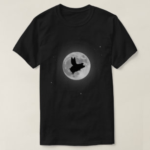 T-shirt nocturne de porc de vol