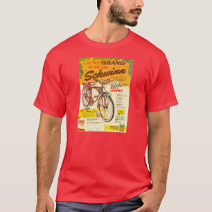 T-shirt Noël 1958 de publicité de vélo de Schwinn de