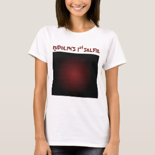 T-shirt Noël 1ère Selfie & Père Noël Liste de Rudolf sur l