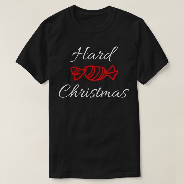 T-shirt Noël à la dure bonbons (Design devant)