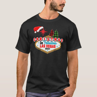 T-shirt Noël à Las Vegas Group Match866