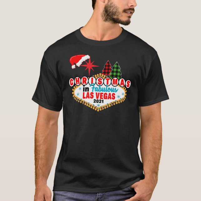 T-shirt Noël à Las Vegas Group Match866 (Devant)
