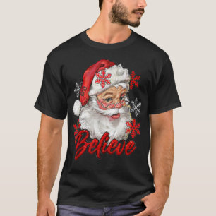 T-shirt Noël ancien et Père Noël Joyeux Noël Croire