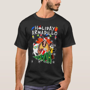 T-shirt Noël animal de vacances Armadillo