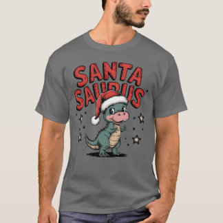 T-shirt Noël Animal mignon Noël Dinosa b