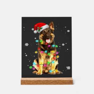 T-Shirt Noël Arbre Chien Berger Allemand Xmas