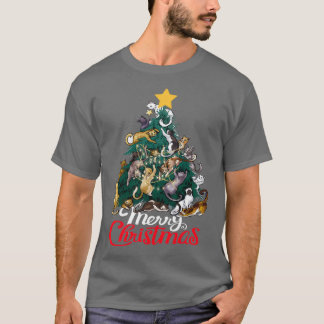 T-shirt Noël Arbre de chat Noël Noël Noël Funny 1