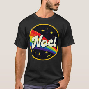 T-shirt Noel Arc En Arc En Arc Dans L'Espace Style Vintage
