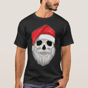 T-shirt Noël au crâne du Père Noël
