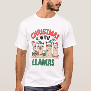 T-shirt Noël avec les LLAMAS